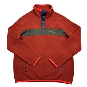 Cotopaxi Men's Teca Fleece Snap-T Pullover Color Orange Morocco Size M